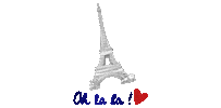 Oh la la Bastille Sticker