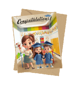 Boys Girls Graduation Sticker