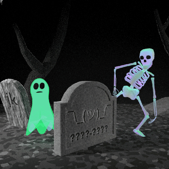 Halloween Ghost GIF by jjjjjohn