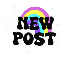 Rainbow New Post Sticker