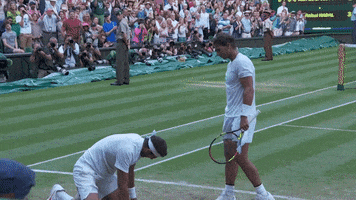 Rafael Nadal Hug GIF by Wimbledon