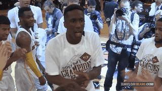 Excited Mens Basketball GIF by Baylor University