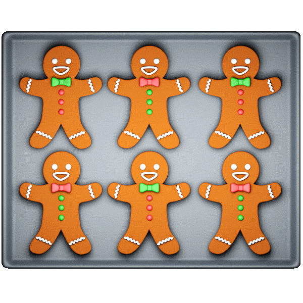 Baking Gingerbread Man Sticker by chrislumain