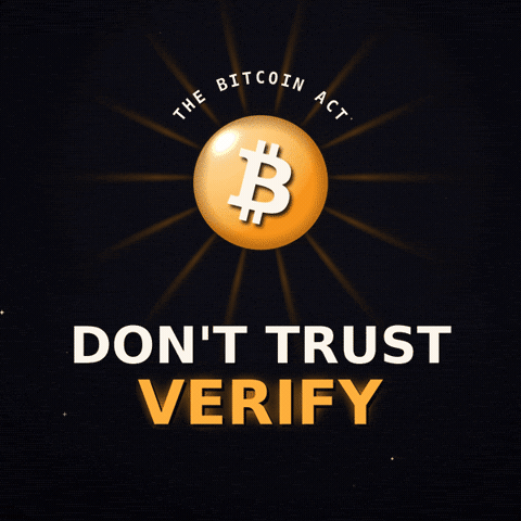 Dont Trust Verify GIF by The Bitcoin Act