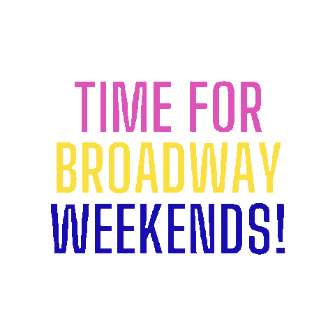 Bw Sticker by Broadway Weekends