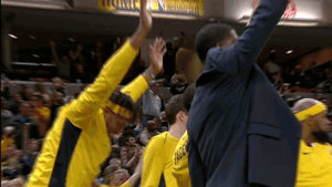 happy indiana pacers GIF by NBA