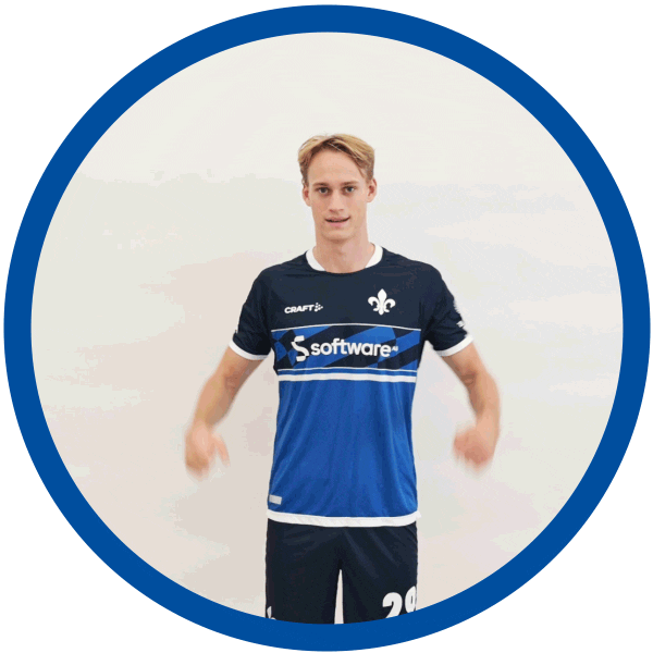 Celebrating 2 Bundesliga Sticker by SV Darmstadt 1898 e.V.