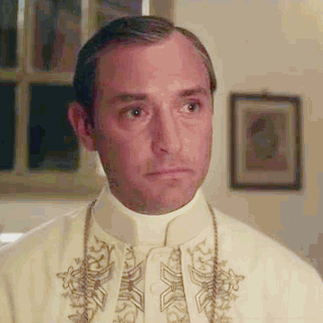 The Young Pope Crying GIF