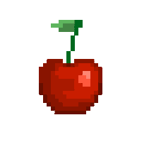 Pixel Art Cherry Sticker
