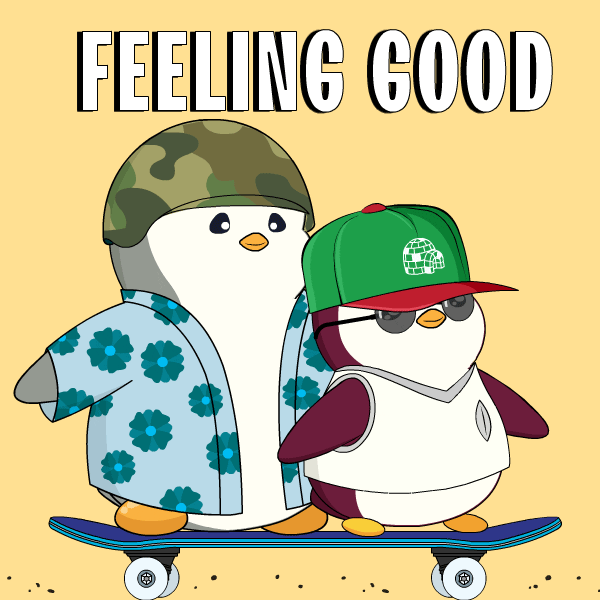 Good Vibes Skate GIF by Pudgy Penguins