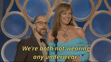 not wearing underwear GIF by Golden Globes