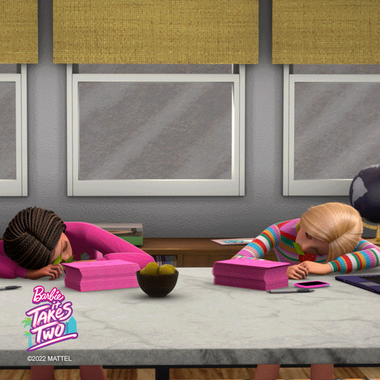 Tired Work GIF by Barbie