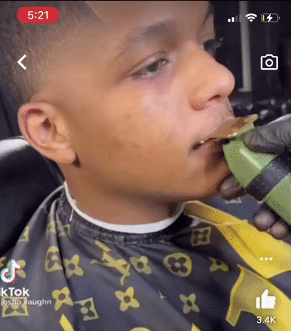 Barber Lip Prank GIF