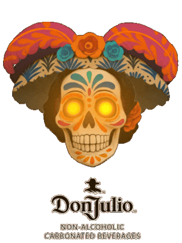 Day Of The Dead Skull Sticker By Fighter Gif