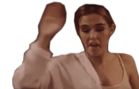 Oh No Talk To The Hand Sticker by The Year of Spectacular Men