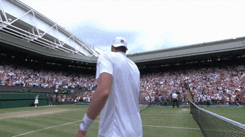john isner hug GIF by Wimbledon
