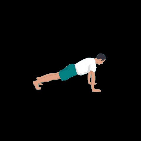 becomeyogaschool yoga pilates plank push up GIF