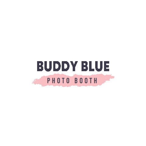 Buddy Blue Photo Booth Sticker