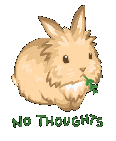 Bunny Munching Sticker