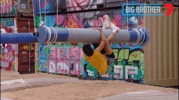Challenge Cling GIF by Big Brother Australia