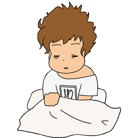 Tired Sleepy Sticker