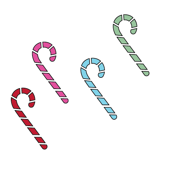 Candy Cane Stockings Sticker by Mallory Ervin