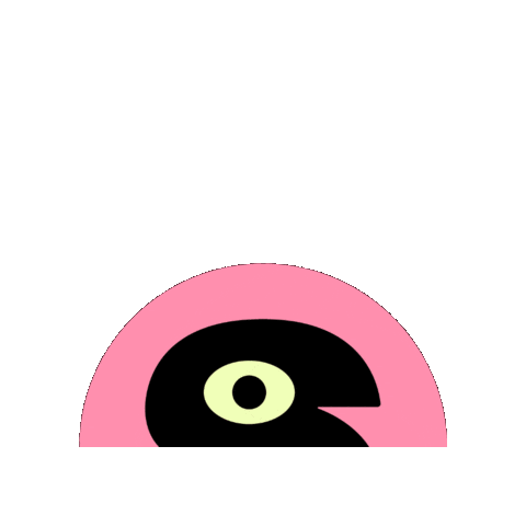 Pink Peek Sticker by Snack Studios