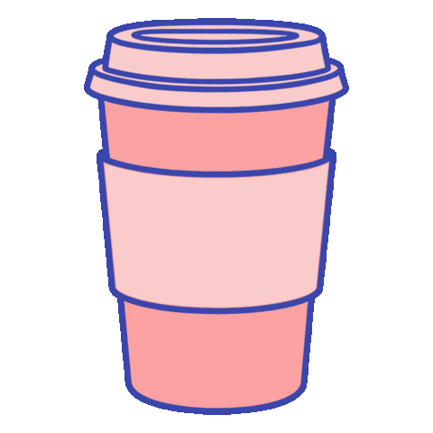 Coffee Cup Sticker by Charline Steuckers Design
