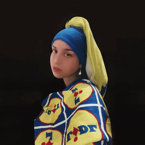 Girl With Pearl Earring Motion GIF