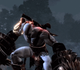 god of war 3 zeus gif