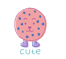 Happy Chocolate Chip Cookie Sticker