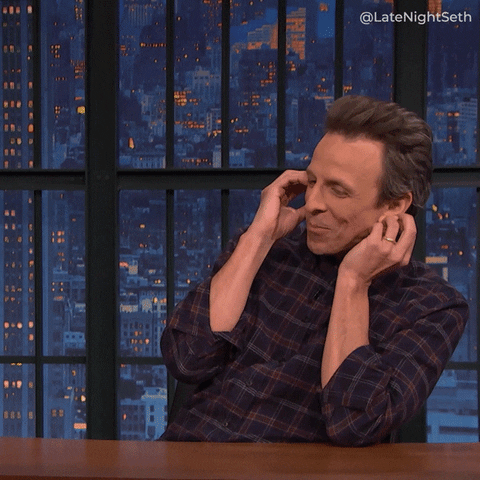 Whoops Not Listening GIF by Late Night with Seth Meyers