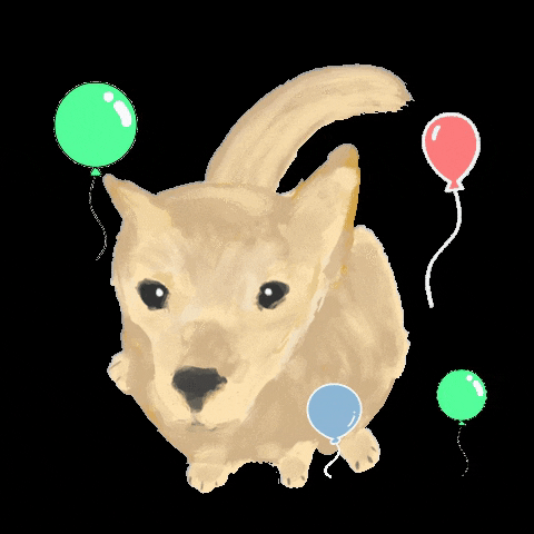 Dog Balloon GIF