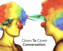 Clown Conversation GIF