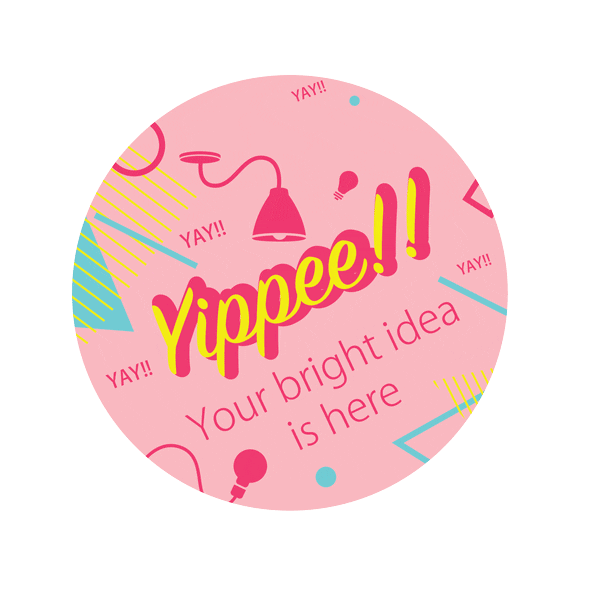 Excited Idea Sticker by Color Cord Company