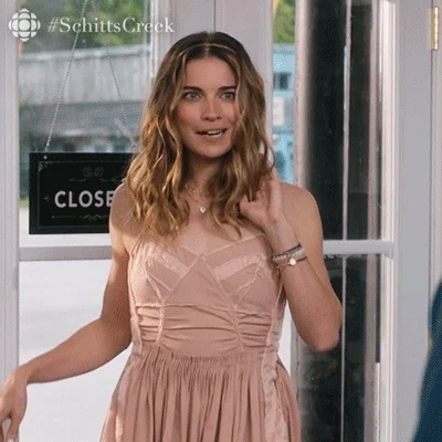 schitts creek flirt GIF by CBC