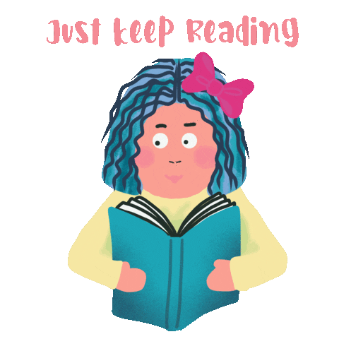 Books Reading Sticker