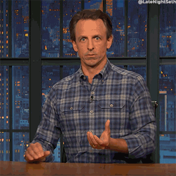 Seth Meyers Running GIF by Late Night with Seth Meyers