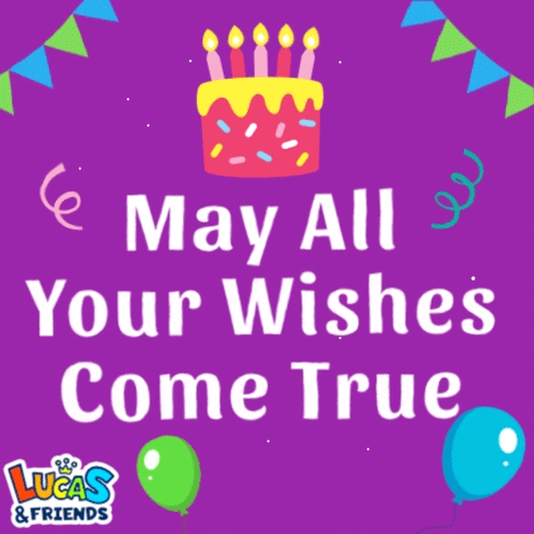 Celebrate Happy Birthday GIF by Lucas and Friends by RV AppStudios