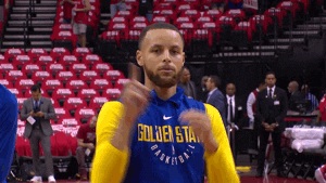 warming up golden state warriors GIF by NBA