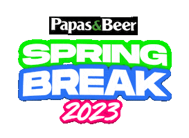 Spring Break Papasandbeer Sticker by P&B