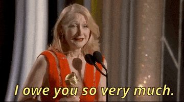 i owe you so very much patricia clarkson GIF by Golden Globes