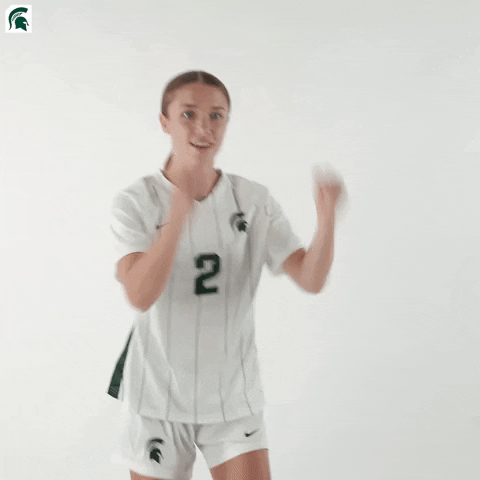 Happy Womens Soccer GIF by Michigan State Athletics