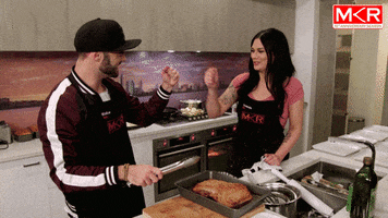 team cooking GIF by My Kitchen Rules
