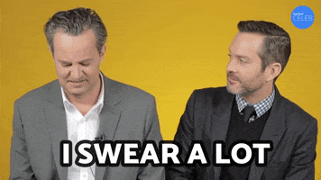 Swearing Matthew Perry GIF by BuzzFeed