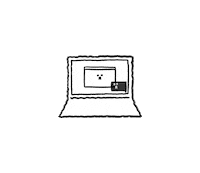 Pop Up Work Sticker
