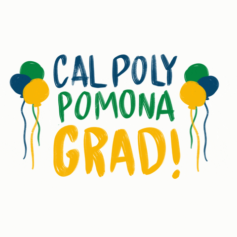 Graduation Grad GIF by Cal Poly Pomona
