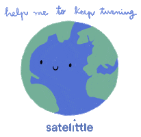 Earth Sticker by satelittle_trendstudio