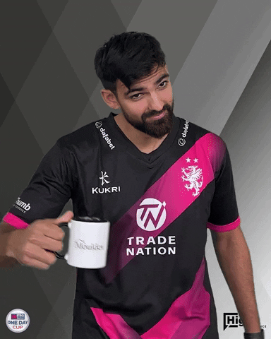 Coffee Cheers GIF by Somerset County Cricket Club