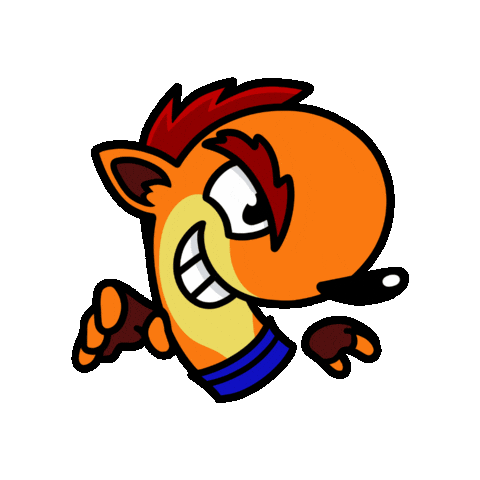 Crash Bandicoot Paulchen Sticker by Paulberger
